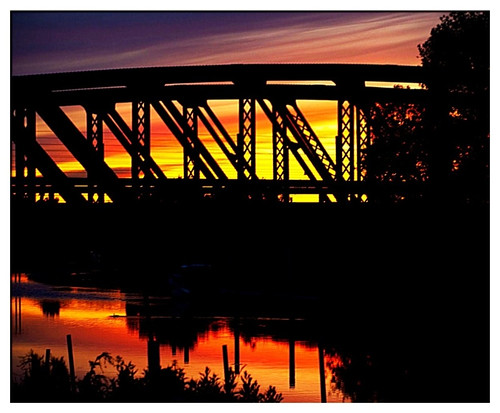 bridge sunset water boston night reflections dark lincolnshire witham lincs gamewinner beginnerdigitalphotographychallengeswinner langrick langrickbridge