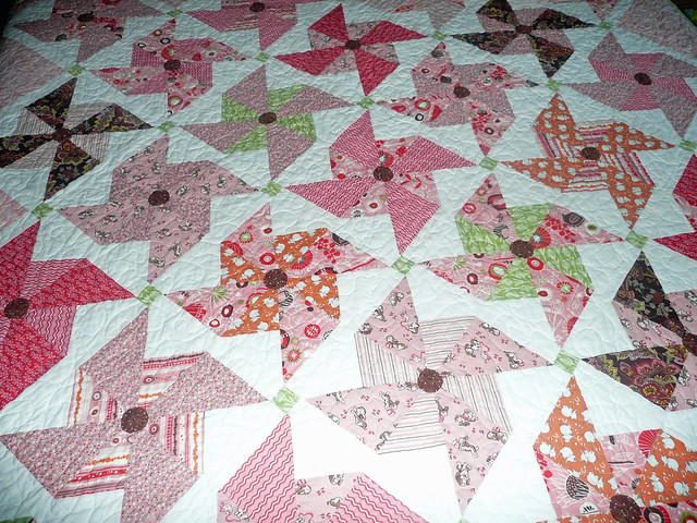 Free Quilt Block Pattern - Block of the Month Pinwheel series #10