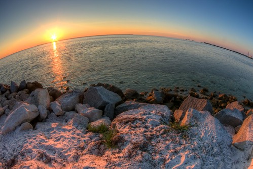sunset summer beach rocks pentax florida fisheye hdr tarponsprings howardpark photomatix tonemapped da1017mm