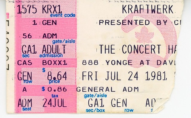 Kraftwerk - July 24, 1981 - Concert Hall - Toronto
