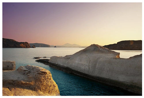 blue sunset sea vacation nature relax island seaside rocks jen aegean calm greece kimolos flickraward5