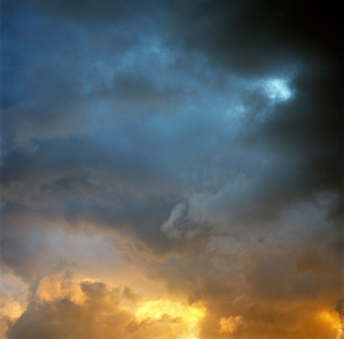 above light sunset sky color film up clouds square portland skies cloudscape turmoil hasselblad500c bluemooncamera zebandrewsphotography