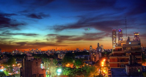 city sunset argentina buildings evening edificios buenosaires ciudad ocaso hdr anochecer