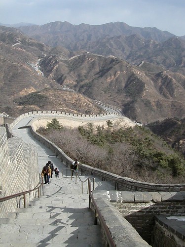 Steep steps on the Great Wall