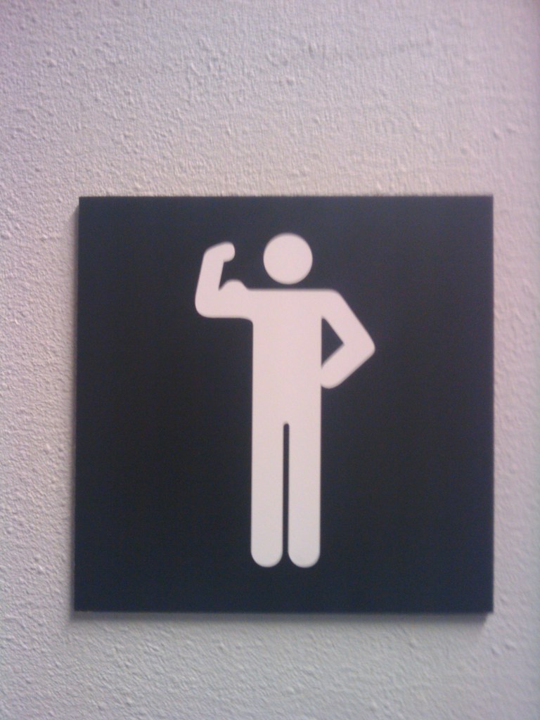 This bathroom is for MEN!