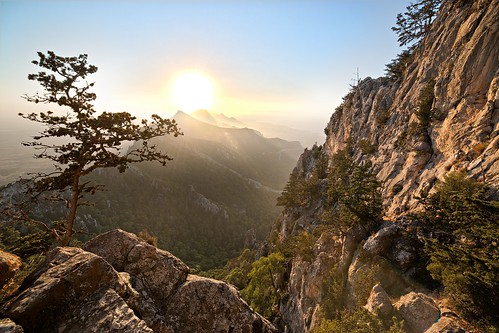 sunset sun mountains tree landscape scenery rocks outdoor cyprus hdr samyang turkishrepublicofnortherncyprus buffaventocastle samyang14mmf28