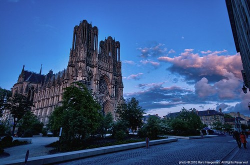 france architecture dusk cathedrals sunsets reims hdr marne champagneardenne marchaegeman gothiccathedrals photoengine