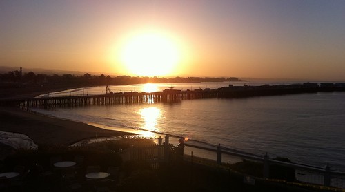 california santacruz beach sunrise bay wharf 2011