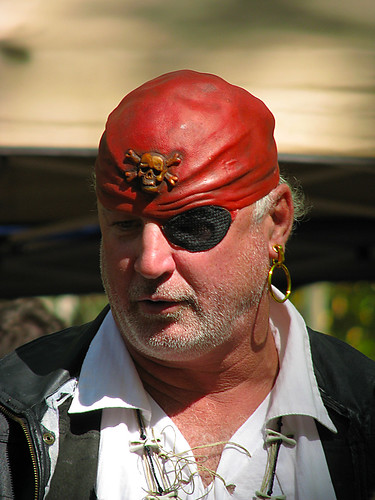 portrait costume pirate patch