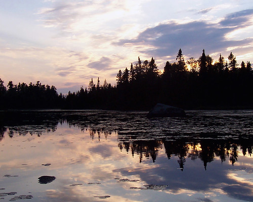 sunset lake minnesota boundarywaters