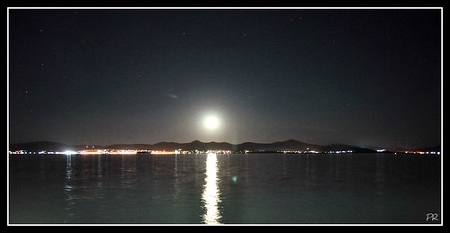 summer panorama moon reflection slr night digital stars landscape lights reflex nikon estate luna luci zadar notte zara paesaggio stelle riflesso ugljan d5000