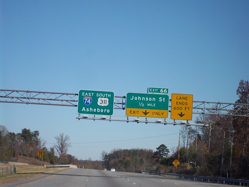 signs northcarolina 2010 i74 interstate74 us311