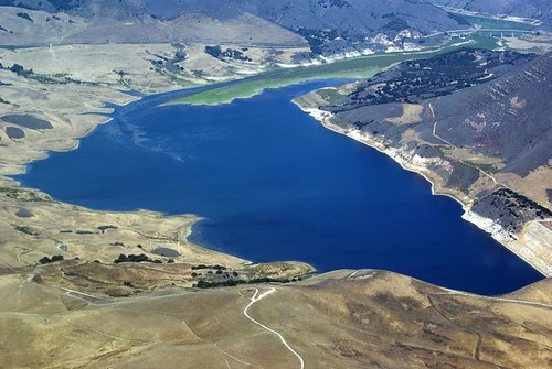 california coast geocoded aerial