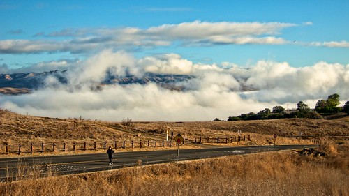 clouds day cloudy jogger bernalroad santateresacountypark