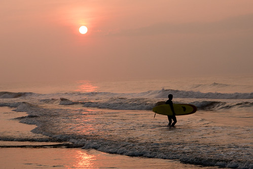 vacation beach sunrise newjersey surfer nj shore surfboard stoneharbor jerseyshore