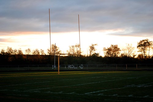 morning sky field clouds rural sunrise football illinois midwest glow highschool
