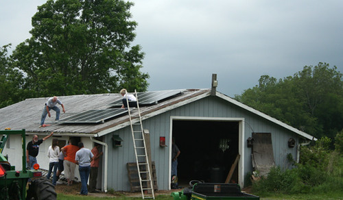field station solar panels