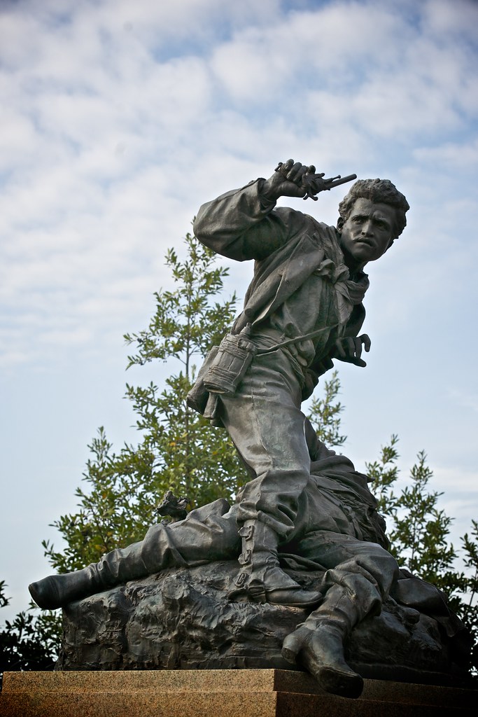 Statue of an Italian Gunslinger