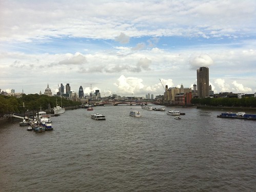 View of the City of London from Waterloo bridge