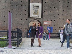 With Luisa at Castello Sforzesco Milan