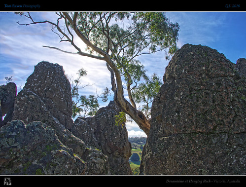 light sky sun tree rock mystery geotagged rocks magic australia victoria aboriginal creature hdr hangingrock mtdiogenes tomraven aravenimage q32010 geo:lat=37330447 geo:lon=144594841