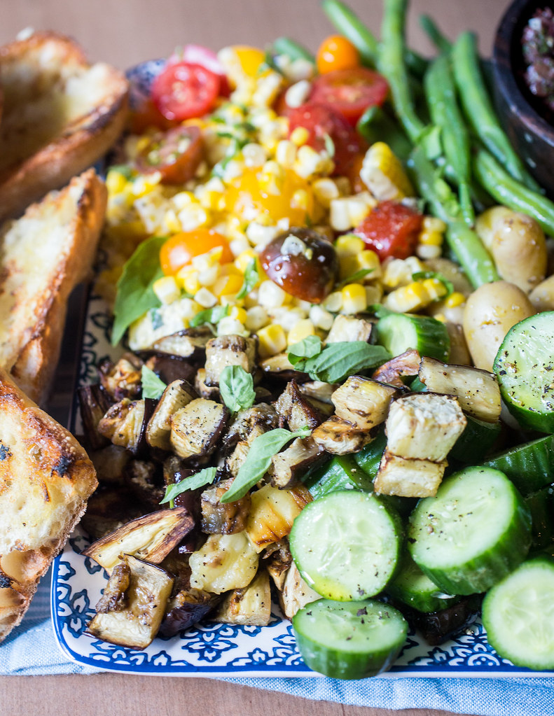 Summer Vegetable Salad with Tapenade