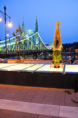 My headstand in Budapest