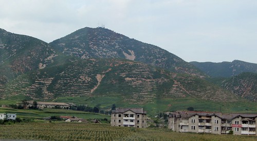 north korea hills agriculture northkorea terraced dprk 개성
