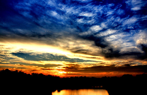 sunset sky sun reflection water clouds river alabama montgomery alabamariver