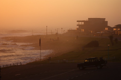 ocean beach sunrise southafrica dawn landrover eastlondon gonubie