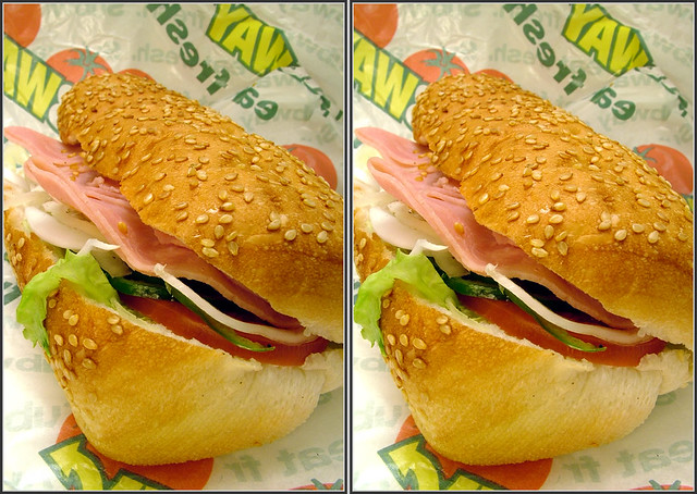 Photo：DSCF2067 ham sandwich (parallel 3D) By yoshing_BT