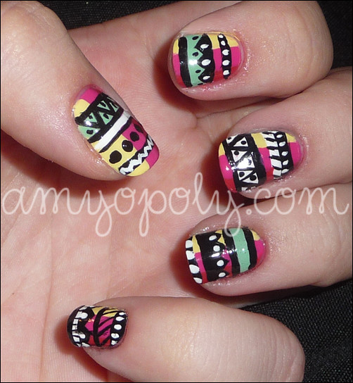 Nail Art: Aztec Nails | Flickr - Photo Sharing!