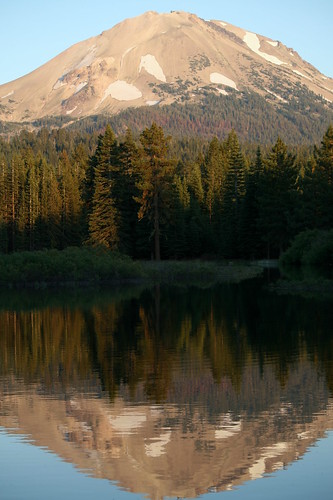 california park sunset mountain lake dusk peak lass national volcanic manzanita