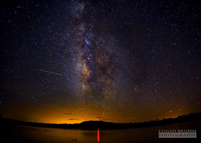 Milky Way over Lake Mary, Flagstaff - AZ - Perseids Meteor Shower