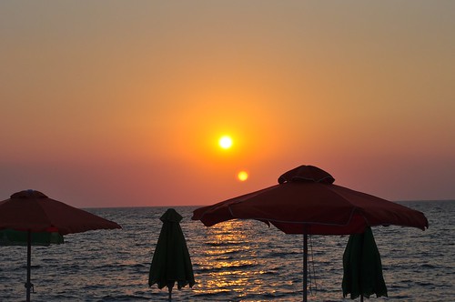 sunset greece lesbos anaxos