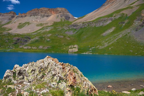 blue lake mountains ice america us san colorado silverton hiking united north basin backpacking co states juans