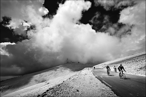 bw mountain france clouds landscape cycling cyclist view low provence mont 1022mm vaucluse ventoux montventoux provencealpescôtedazur