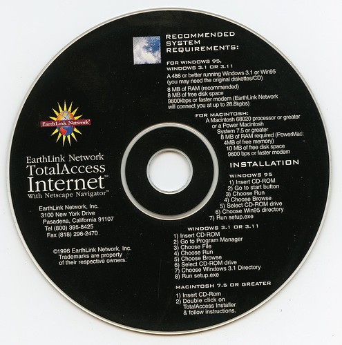 EarthLink Network TotalAccess Internet (Earthlink Network)(1996)