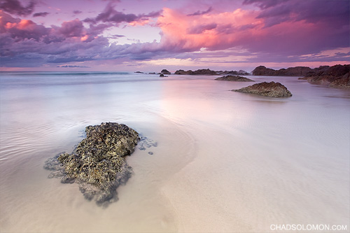 ocean new pink blue sunset red seascape art beach wet water rain wales clouds contrast canon coast twilight sand rocks warm waves pacific cloudy chad dusk south tide low peach wave australia pacificocean nsw newsouthwales 5d mystical canon5d shallow colourful sands tidal canonef1740mmf4lusm solomon rainclouds 2010 headland seaspray singh rockpool lowangle wetsand fluffyclouds iso50 singhray chadsolomon rainclounds wavemyst wavemist