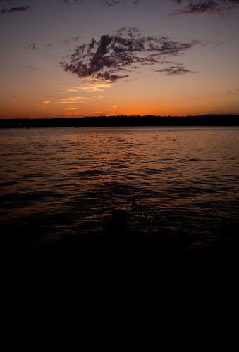 sunset river illinoisriver july4thevening