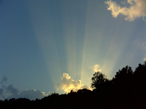 light sunset sunlight clouds rays