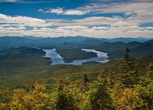 blue trees mountain lake ny tree green clouds canon landscape eos view upstate jonni 5d adirondack whiteface placid
