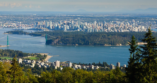 Downtown Vancouver from the Cypress Lookout