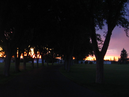 sunset storm black colors cemetery silhouette dark drive
