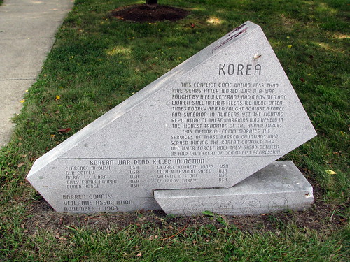 monument memorial glasgow kentucky ky korea barrencounty bmok bmok2