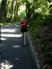 rachel running downhill   P7270030 