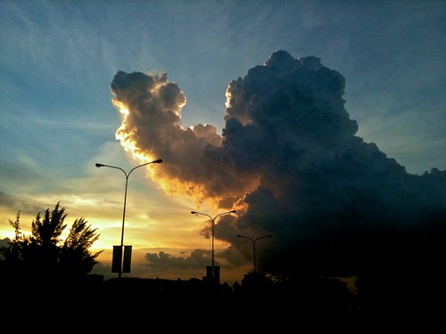 sunset sky cloud elephant iphone