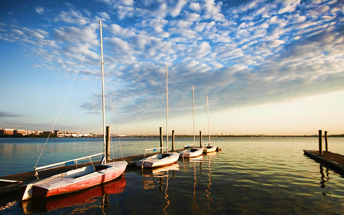 morning sky reflection water clouds sunrise river boats virginia washingtondc boat potomac