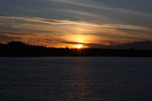 seattle sunset sea sun set washington budd olympia inlet buddinlet