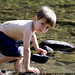 sequoia playing in the river